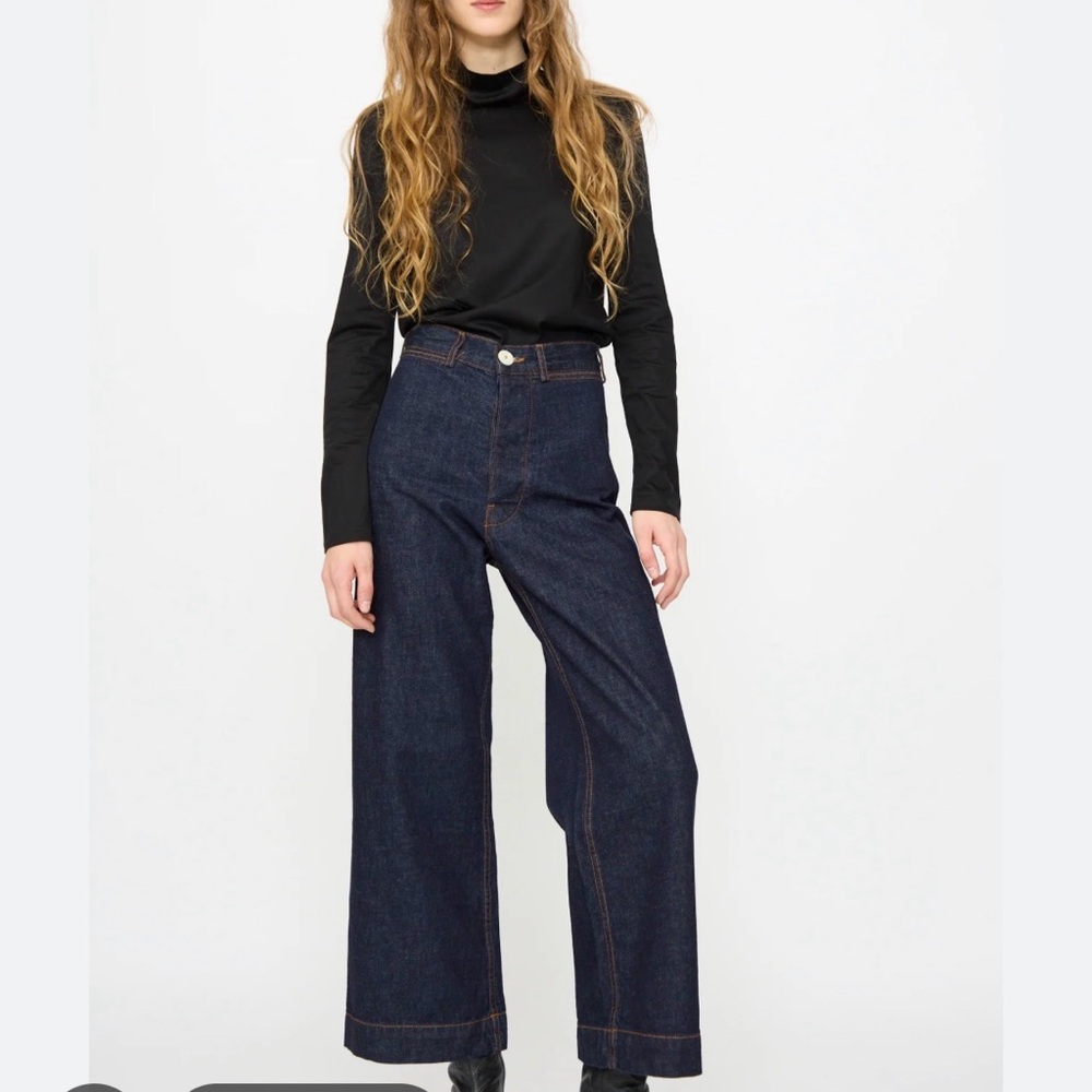 Jesse Kamm Sailor Jeans Dark Blue Denim Size 2